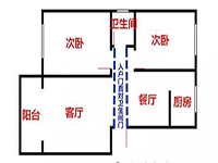 入戶門正對著衛(wèi)生間，客人來了太尷尬了